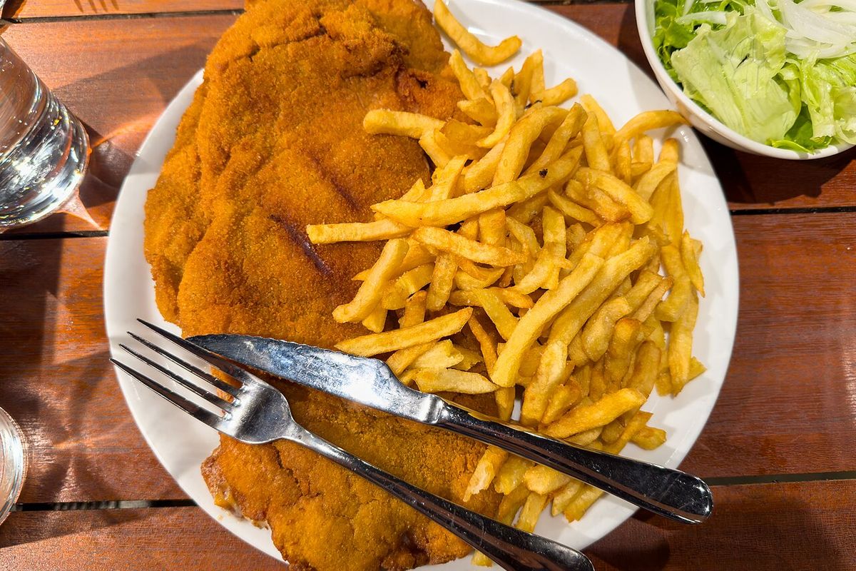 Cachopo terminado, listo para servir