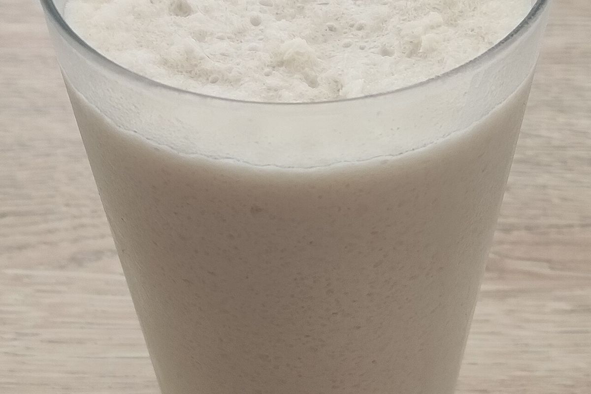 Horchata de chufa terminado, listo para servir