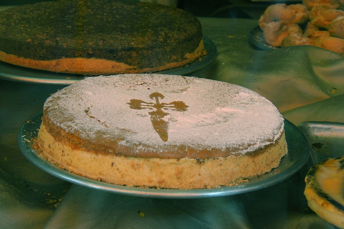 Tarta de Santiago terminado, listo para servir